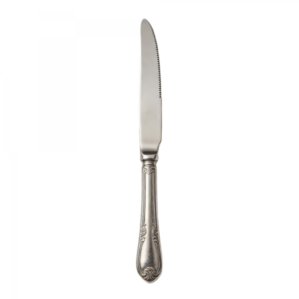 12-Piece European Carved Vintage Stainless Steel Dinner Knife