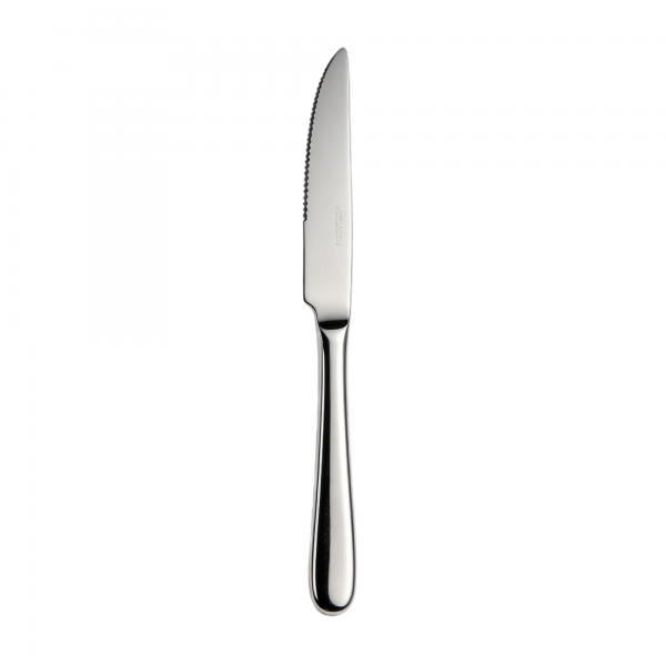 12-Piece Minimalist Mirror Polished Stainless Steel Dinner Knife